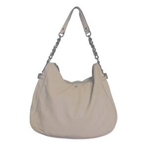 Kate Spade Chain Vivian Shoulder Bag Hobo Tote Mulberry Clay Pebbled Leather